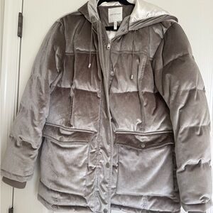 Avec Les Filles Taupe Velvet Jacket